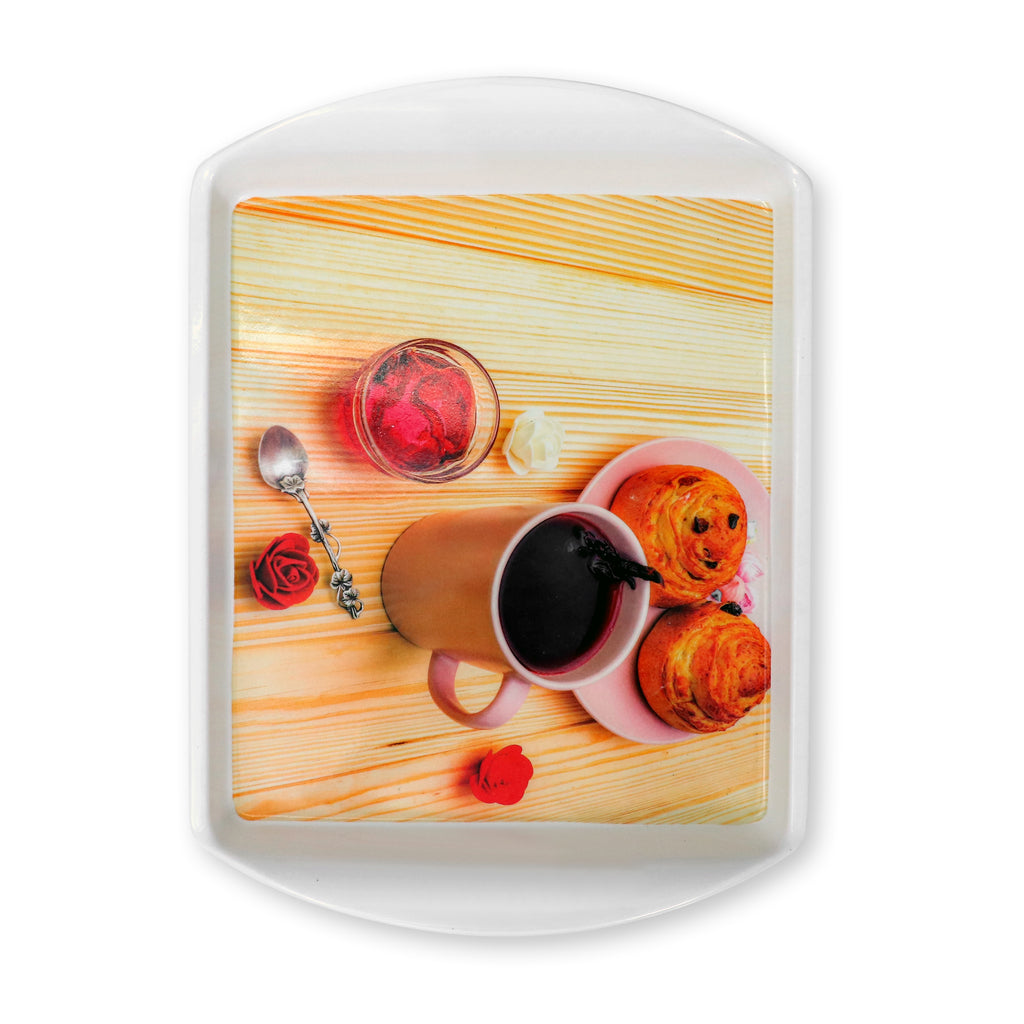 Ariya Melamine Rectangle Serving Tray Set of 2 – Multicolor, Easy to Clean