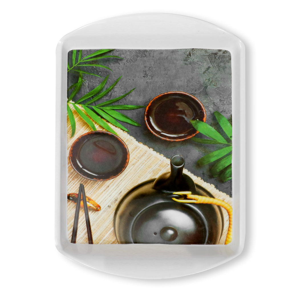 Ariya Melamine Rectangle Serving Tray Set of 2 – Multicolor, Easy to Clean