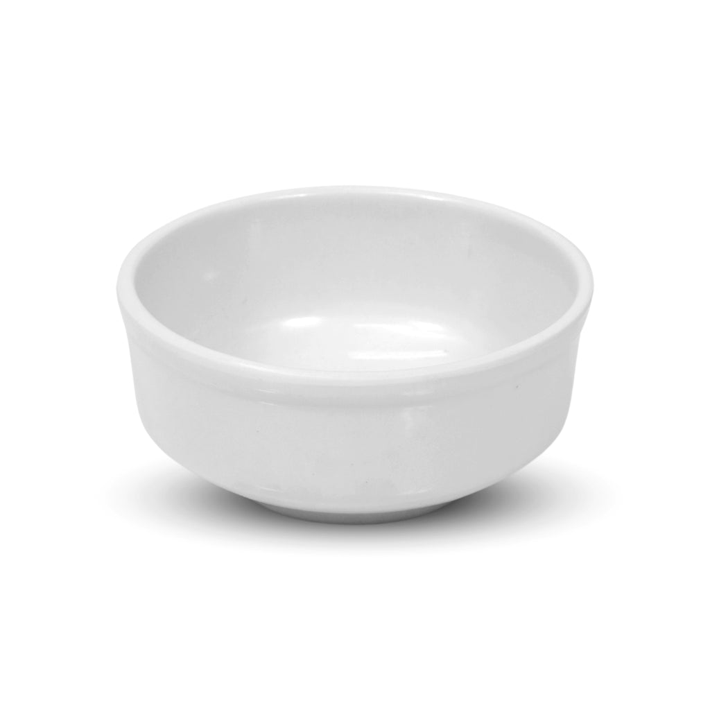 Ariya White Melamine Soup Bowl Set of 6 | Durable & Easy-to-Clean | Ideal for Home & Parties