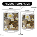 Ariya Melamine Rectangular Tray Set of 2 – Cozy Maple