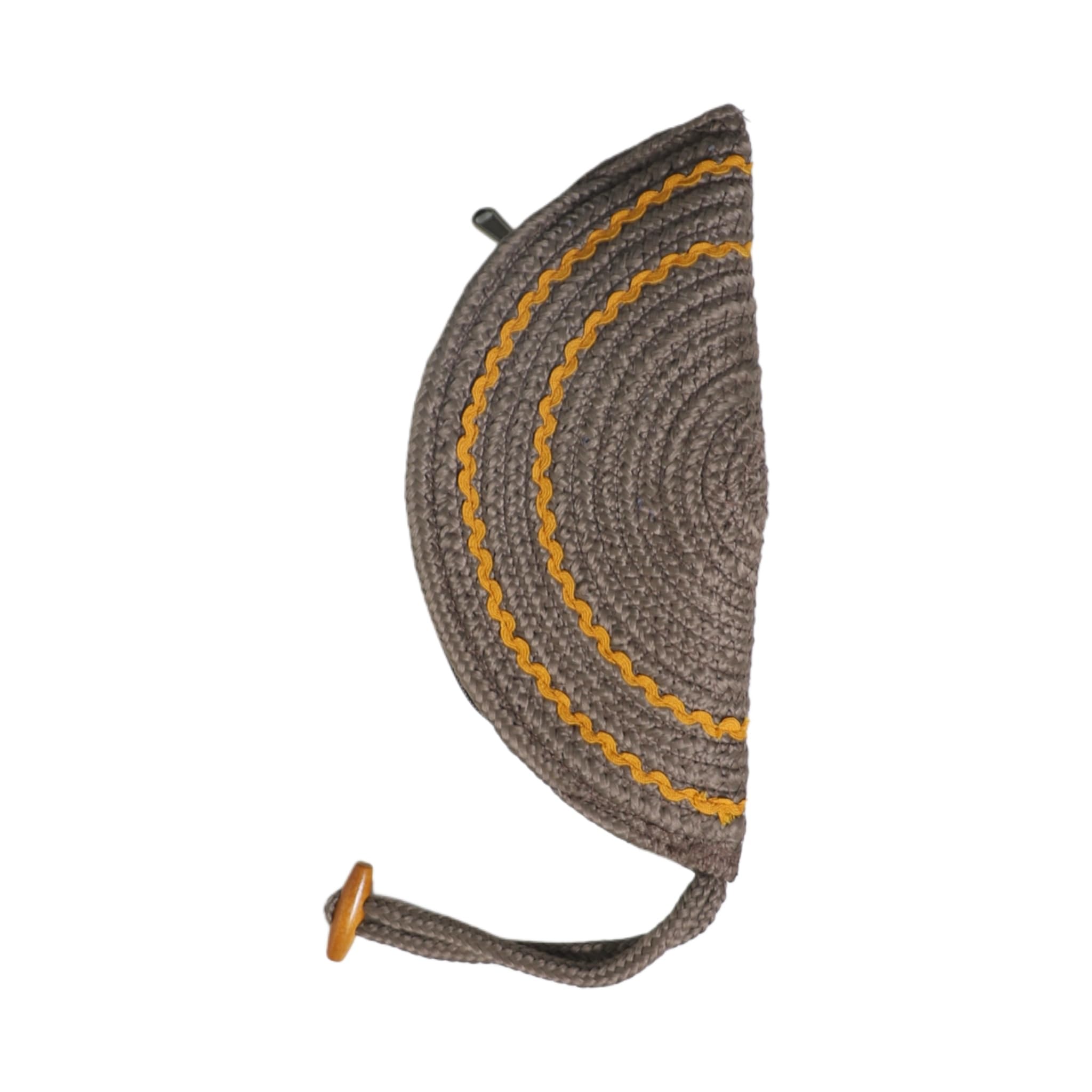 ARIYA Stylish Unique Handmade Beige & Yellow Lace (PP & Cotton Blend) Clutch Bag, Perfect for Parties, Weddings & Everyday Outings