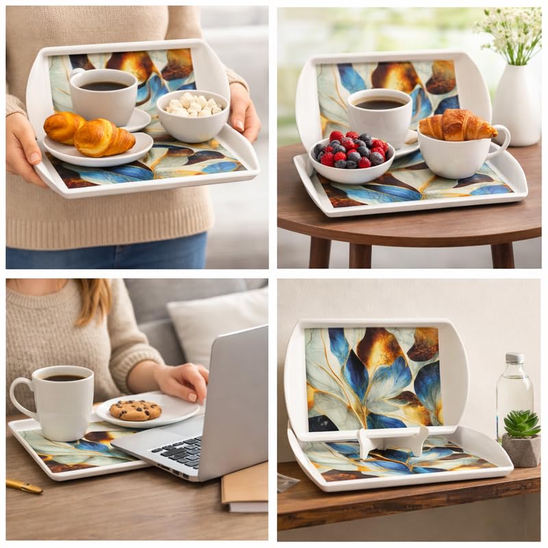 Ariya Melamine Rectangular Tray Set of 2 – Royal Petals