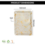 Ariya Melamine Serving Tray Set of 12 – Golden Mirage | 604