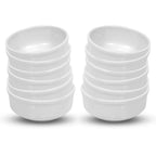Ariya 4.5" Melamine Soup Bowls Set of 12 | White, 350ml | 584