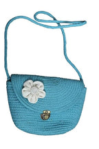 Ariya Compact Cotton Handbag – Stylish Everyday Purse for Women | Sky Blue