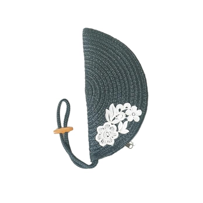 Ariya Ethnic Boho Clutch Bag – Woven Cotton Handbag for Women