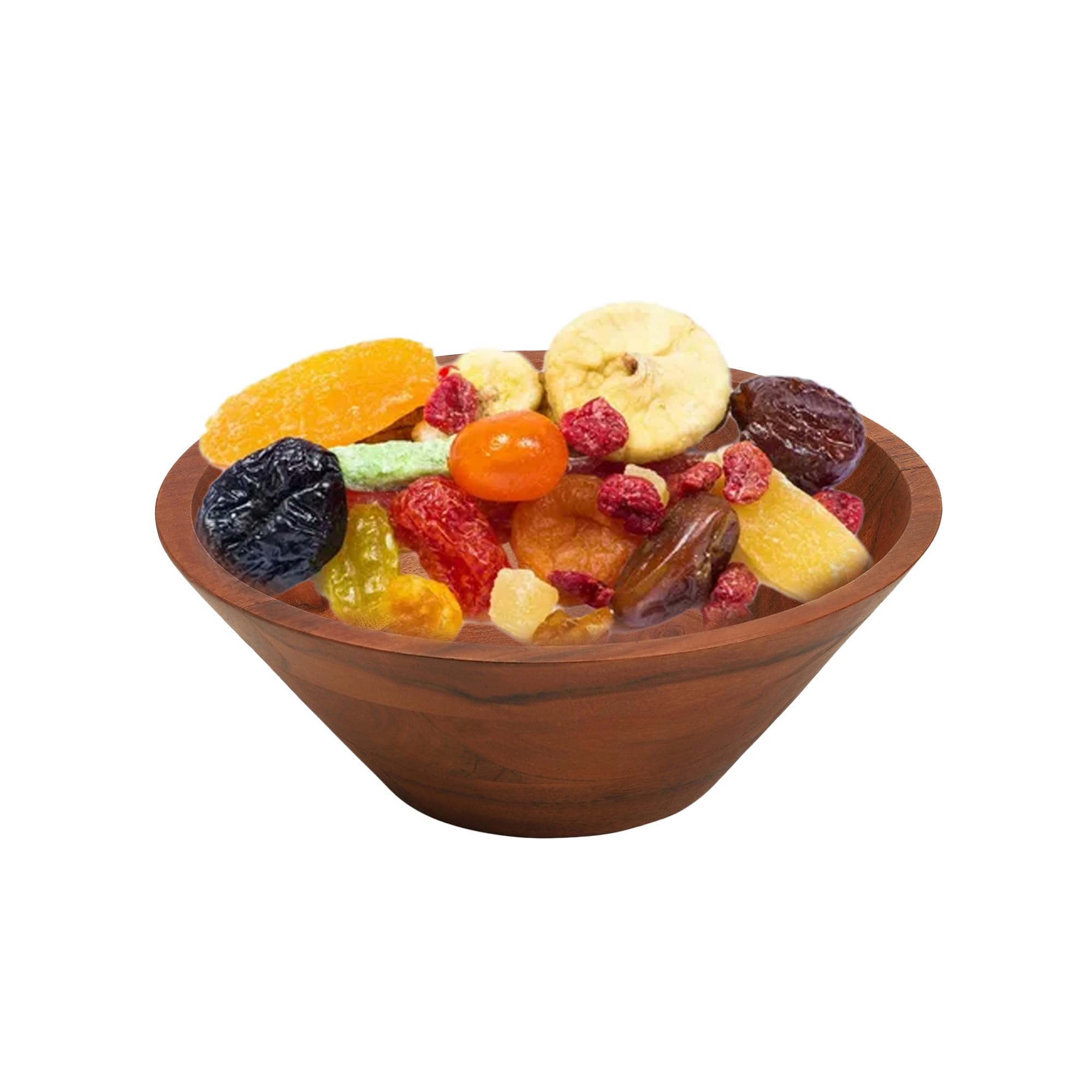 Ariya 10" Acacia Wood Salad Bowl – Handmade for Salads, Fruits & Décor