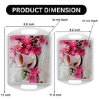 Ariya Melamine Rectangular Tray Set of 2 – Blossom Tea