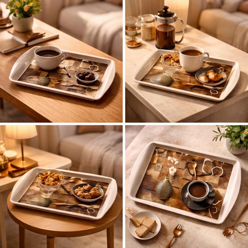 Ariya Melamine Rectangular Tray Set of 2 – Rustic Bloom