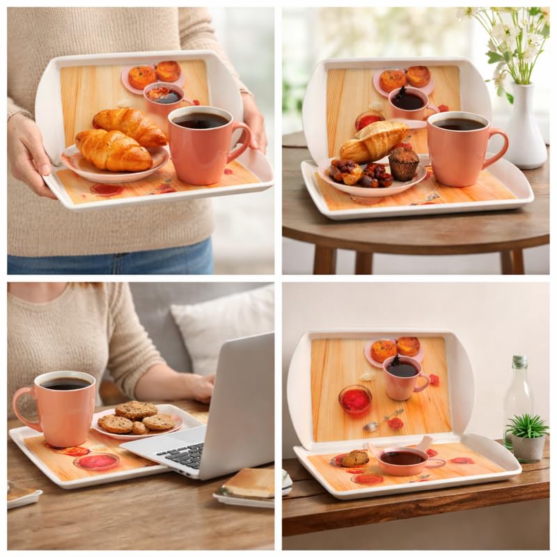 Ariya Melamine Rectangular Tray Set of 2 – Coffee Moments
