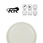 Ariya Melamine Dinner Plates 12 Inch Set of 12 | White
