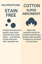 Ariya 6 Psc PP & Cotton Blend Dark Grey Coasters (6 Inch) - Absorbent, Woven, Ideal for Room, Hotel, Bar, Housewarming Gift