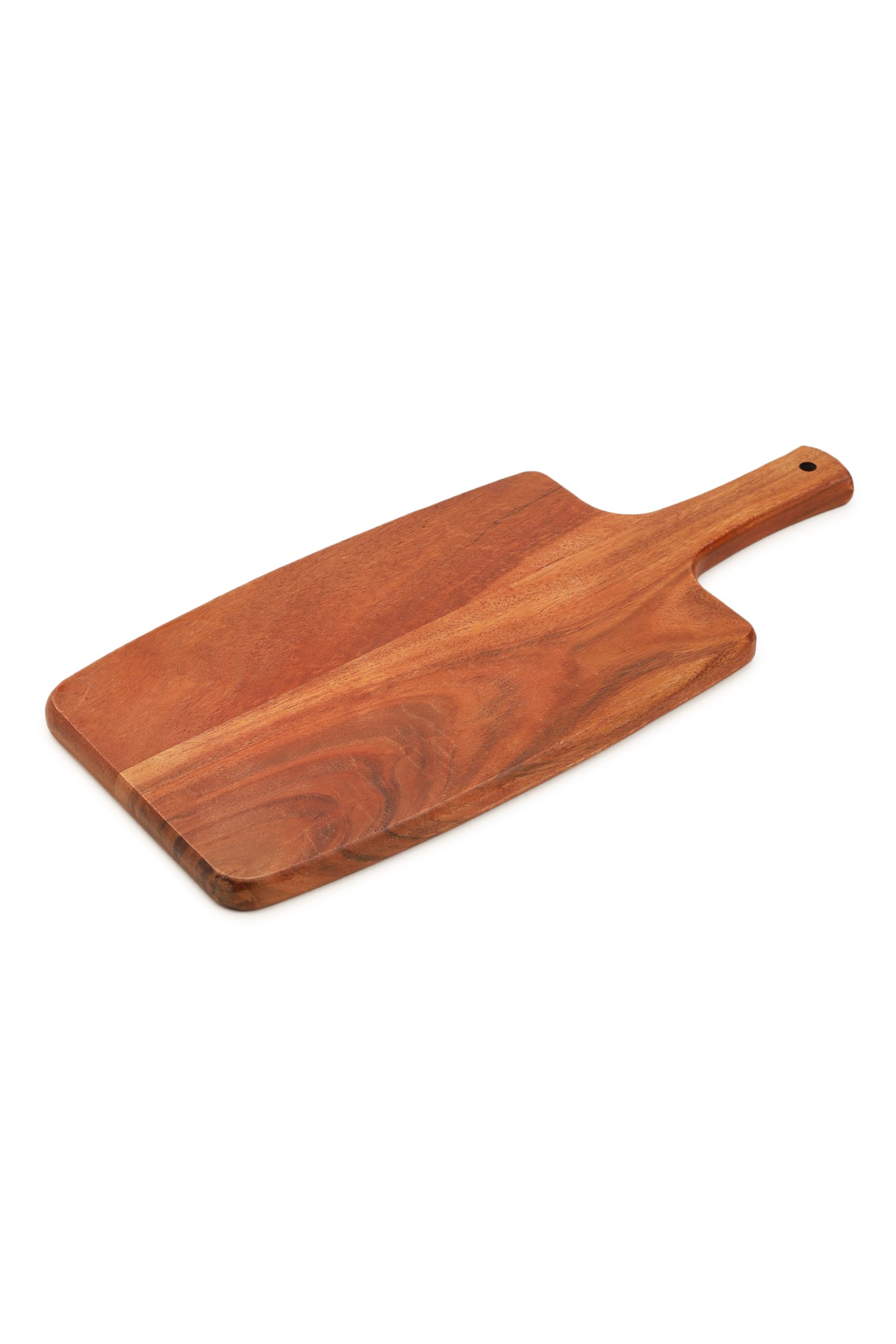 Ariya 16 x 7 Inch Acacia Wooden Serving Platter with Handle