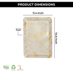 Ariya Melamine Serving Tray Set of 12 – Golden Mirage | 605