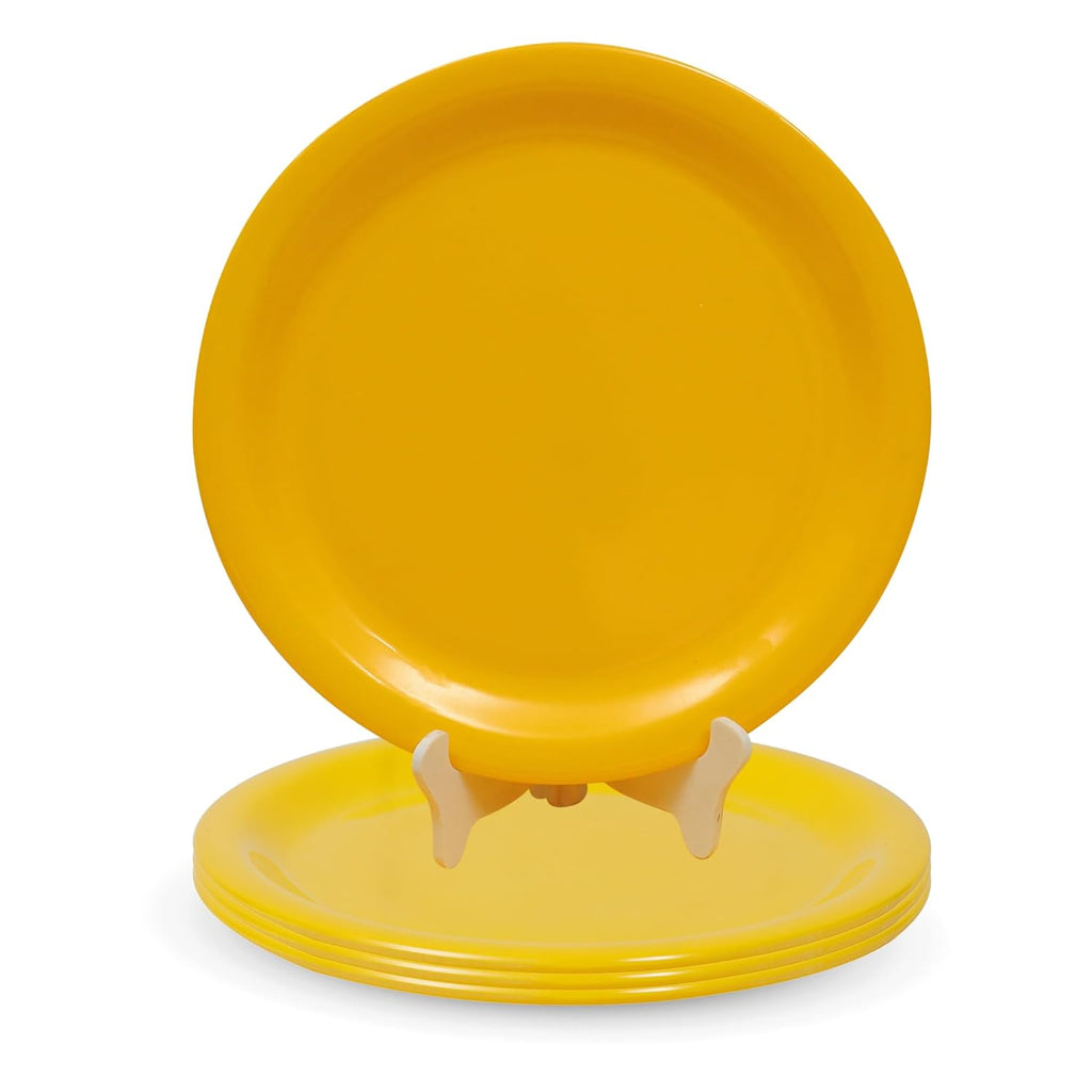 Ariya Melamine 11" Inch Dinner Plate | Yellow | Pack of 4
