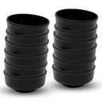 Ariya 4.5" Melamine Soup Bowls Set of 12 | Black, 350ml | 584