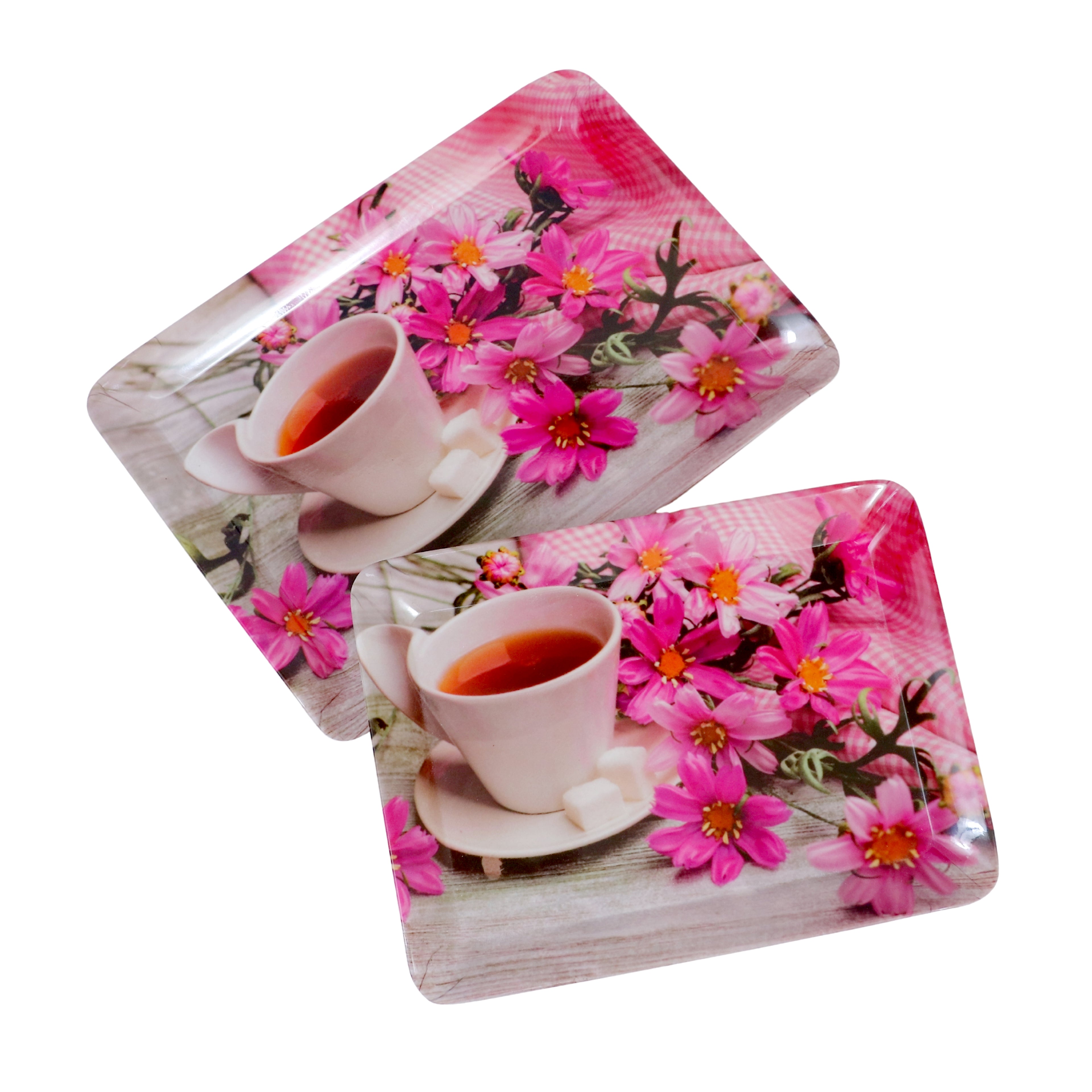 Ariya Multicolor Melamine Tray Set for Home & Office