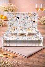 Ariya Melamine Serving Tray Set of 6 – Midnight Mirage | 605