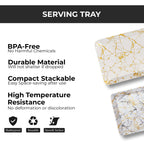 Ariya Melamine Serving Tray Set of 6 – Golden Mirage | 605