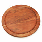 Ariya 10" Acacia Wooden Round Serving Platter | Snacks & Cheese Board