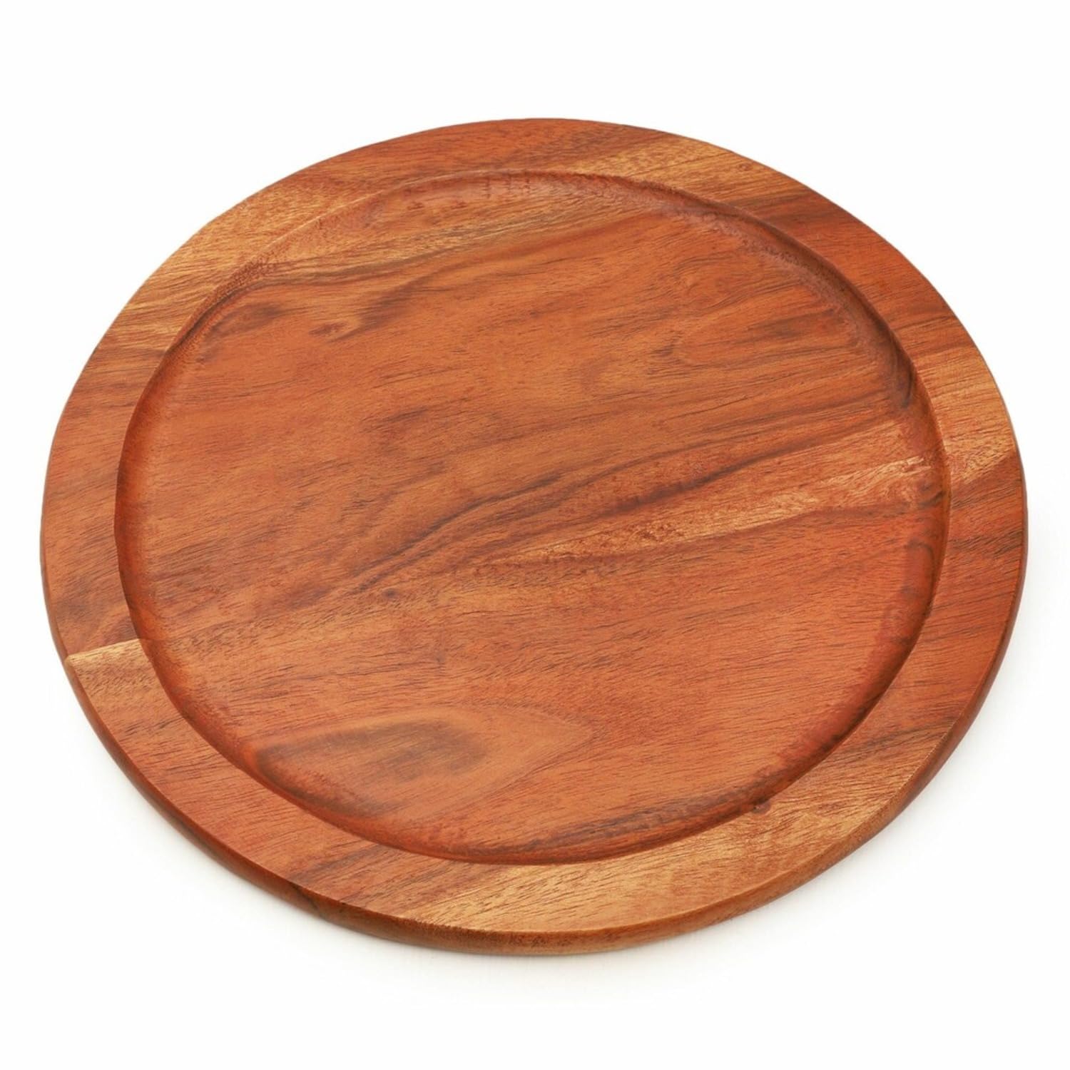 Ariya 10" Acacia Wooden Round Serving Platter | Snacks & Cheese Board