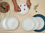 Ariya 10.5" Melamine Dinner Plates Set of 12 – Milky Mist