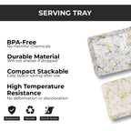 Ariya Melamine Serving Tray Set of 12 – Midnight Mirage | 604