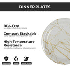 Ariya Melamine Dinner Plates 11 Inch Set of 12 | Arabian Design