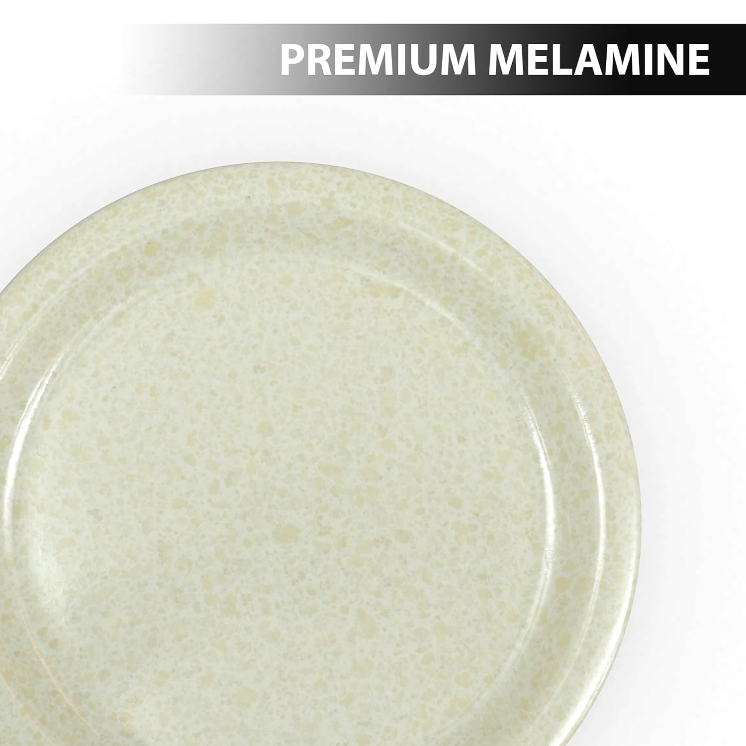 Ariya Melamine 11"Inch Dinner Plate | Gold-Cream | Pack of 4