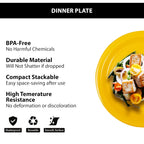 Ariya Melamine 11" Inch Dinner Plate | Yellow | Pack of 4