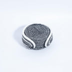 Ariya 6 Psc PP & Cotton Blend Grey Coasters (6 Inch) - Absorbent, Woven, Ideal for Room, Hotel, Bar, Housewarming Gift