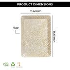 Ariya Melamine Serving Tray Set of 12 – Golden Mosaic | 605
