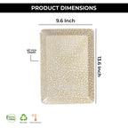Ariya Melamine Serving Tray Set of 12 – Golden Mosaic | 604