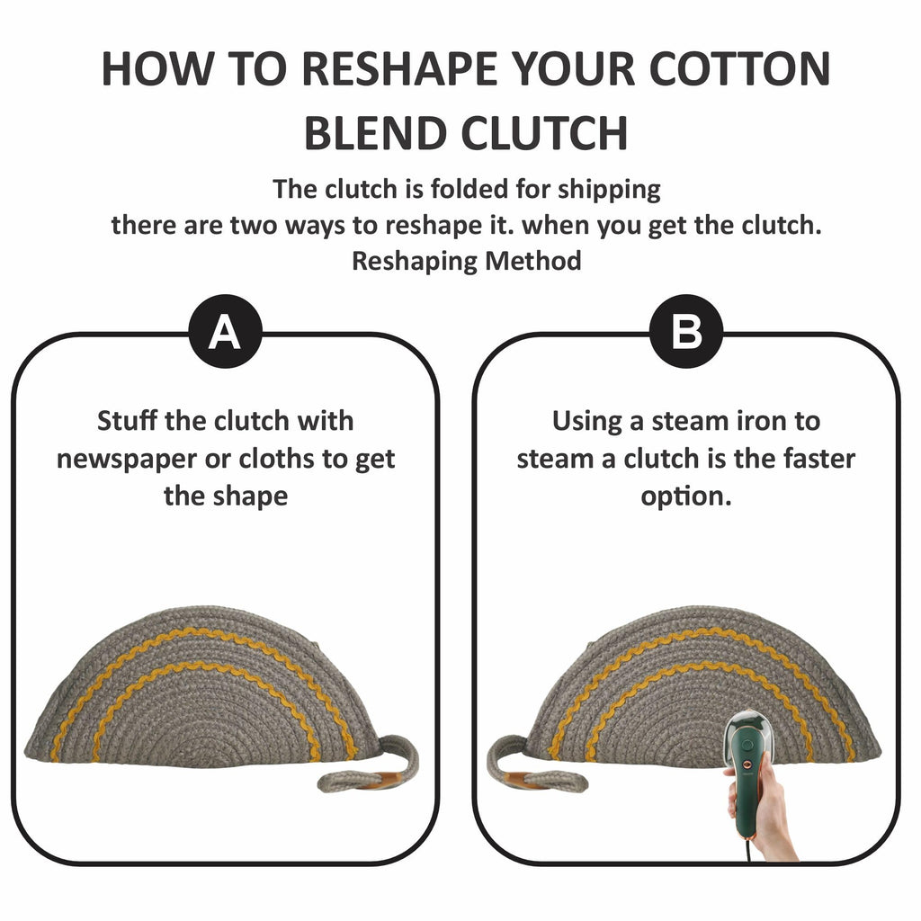 ARIYA Stylish Unique Handmade Beige & Yellow Lace (PP & Cotton Blend) Clutch Bag, Perfect for Parties, Weddings & Everyday Outings