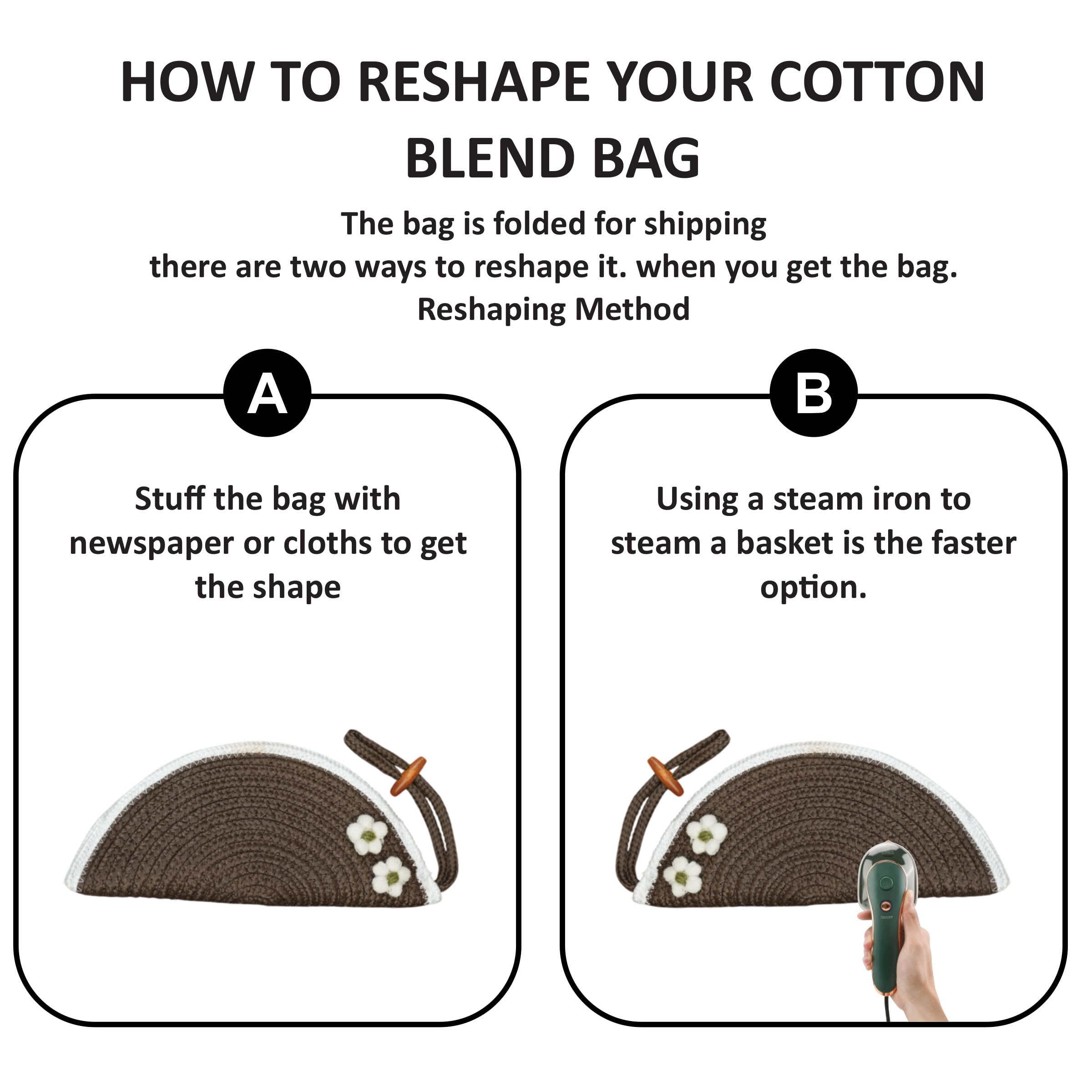 Ariya Women Clutch Handbag with Flower (4077 | Brown) Handcrafted PP & Cotton Blend Clutch, Perfect for Ladies & Girls, Lightweight Stylish Purse for Parties, Special Occasions, Casual & Formal