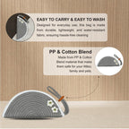 Ariya Women Clutch Handbag with Flower (4077 | Light Gray) Handcrafted PP & Cotton Blend Clutch, Perfect for Ladies & Girls, Lightweight Stylish Purse for Parties, Special Occasions, Casual & Formal