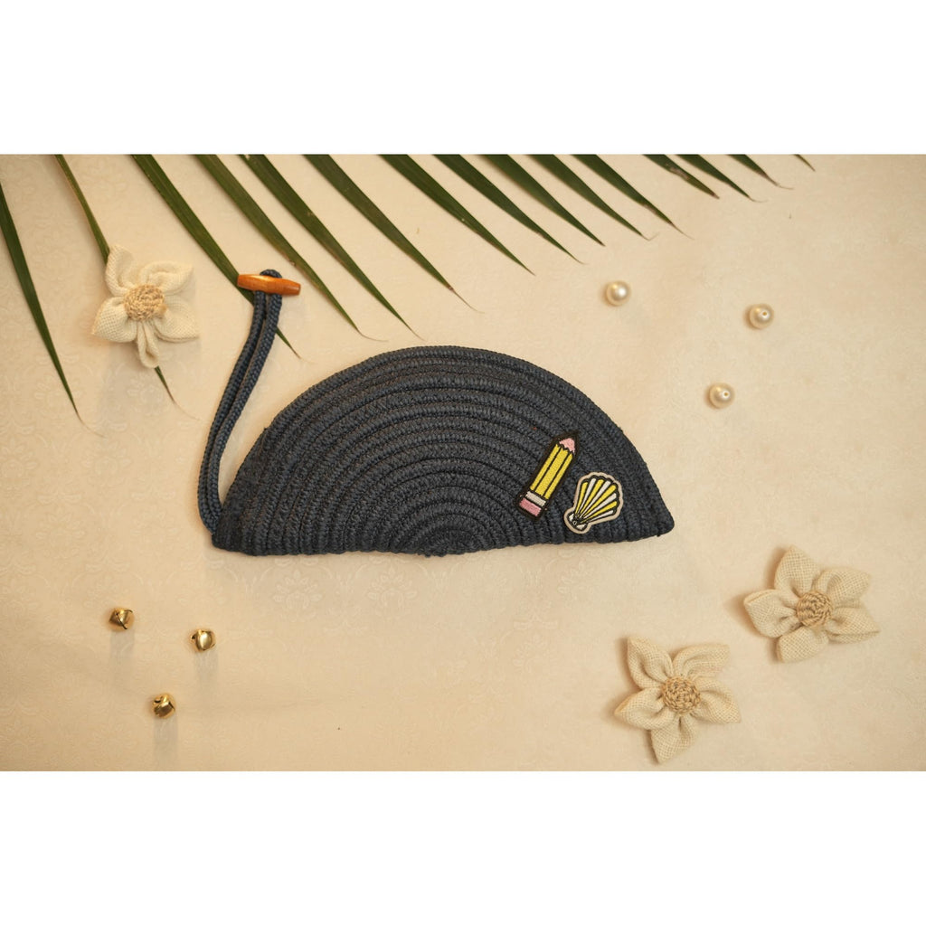 Ariya Women Clutch Handbag with Sticker (4077 | Blue) Handcrafted PP & Cotton Blend Clutch, Perfect for Ladies & Girls, Lightweight Stylish Purse for Parties, Special Occasions, Casual & Formal