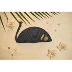 Ariya Women Clutch Handbag with Sticker (4077 | Blue) Handcrafted PP & Cotton Blend Clutch, Perfect for Ladies & Girls, Lightweight Stylish Purse for Parties, Special Occasions, Casual & Formal