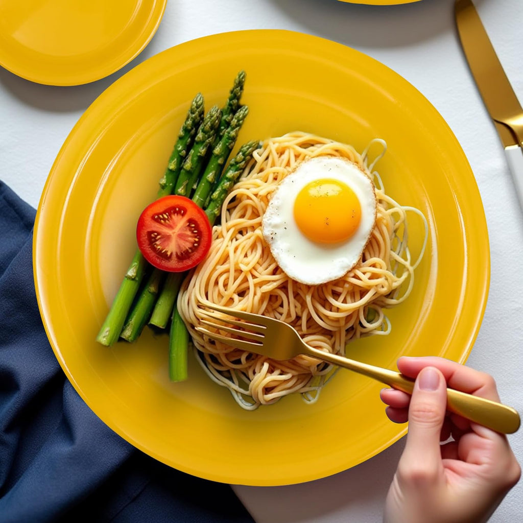 Ariya Melamine 11" Inch Dinner Plate | Yellow | Pack of 4