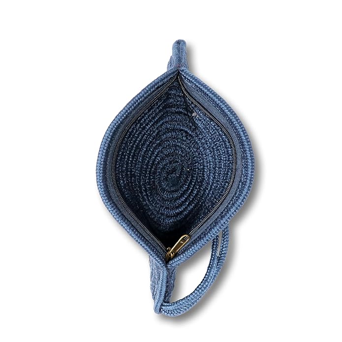 Ariya Ethnic Boho Clutch Bag – Woven Cotton Handbag for Women