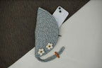 ARIYA Stylish Unique Handmade Light Grey PP & Cotton Blend Clutch Bag with 2 Flower, Perfect for Parties, Weddings & Everyday Outings