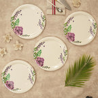 Ariya Melamine Dinner Plates 11 Inch Set of 12 | Rose Bloom