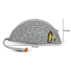 Ariya Women Clutch Handbag with Sticker (4077 | Light Gray) Handcrafted PP & Cotton Blend Clutch, Perfect for Ladies & Girls, Lightweight Stylish Purse for Parties, Special Occasions, Casual