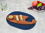 Ariya 15 x 5.5 Inch Acacia Wooden Fish-Shaped Serving Platter