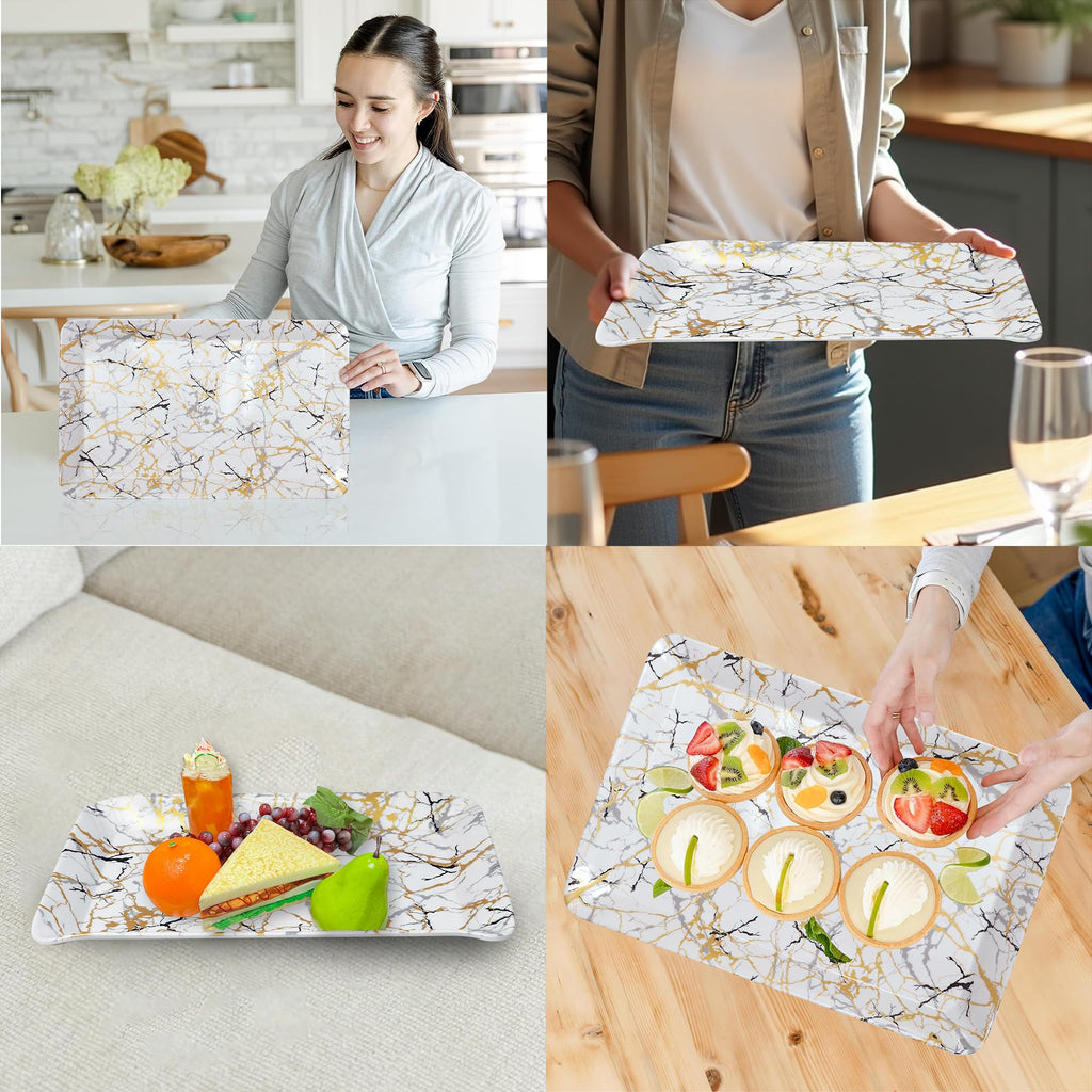 Ariya Melamine Serving Tray Set of 12 – Midnight Mirage | 605