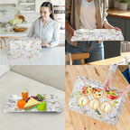 Ariya Melamine Serving Tray Set of 12 – Midnight Mirage | 605