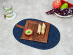 Ariya 10x10 Inch Acacia Wood Serving Platter with Chutney Bowl – Cheese, Bread & Snacks