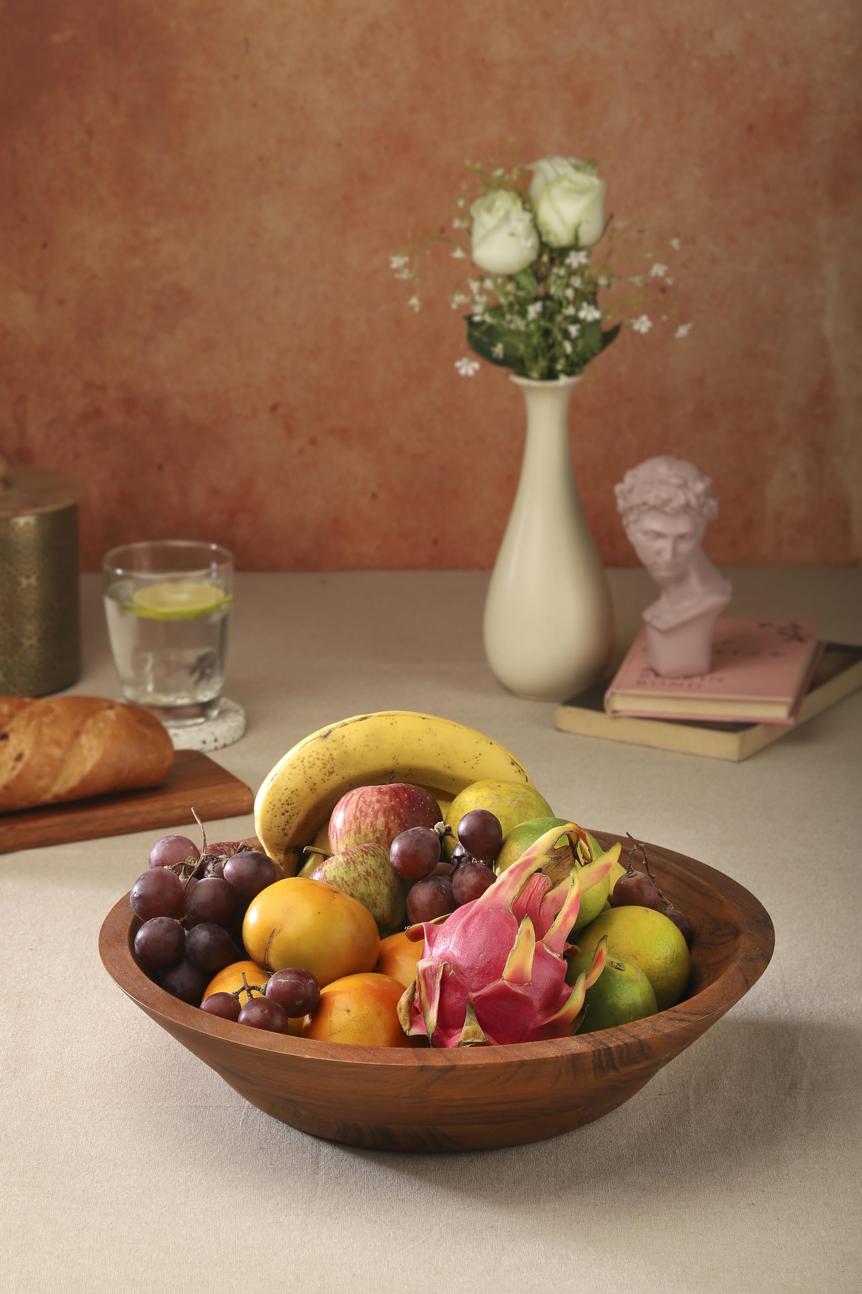 Ariya 14" Acacia Wooden Salad Bowl | Handmade, Durable & Elegant
