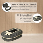 Ariya Cotton Tissue Box Holder – Grey - White Lace