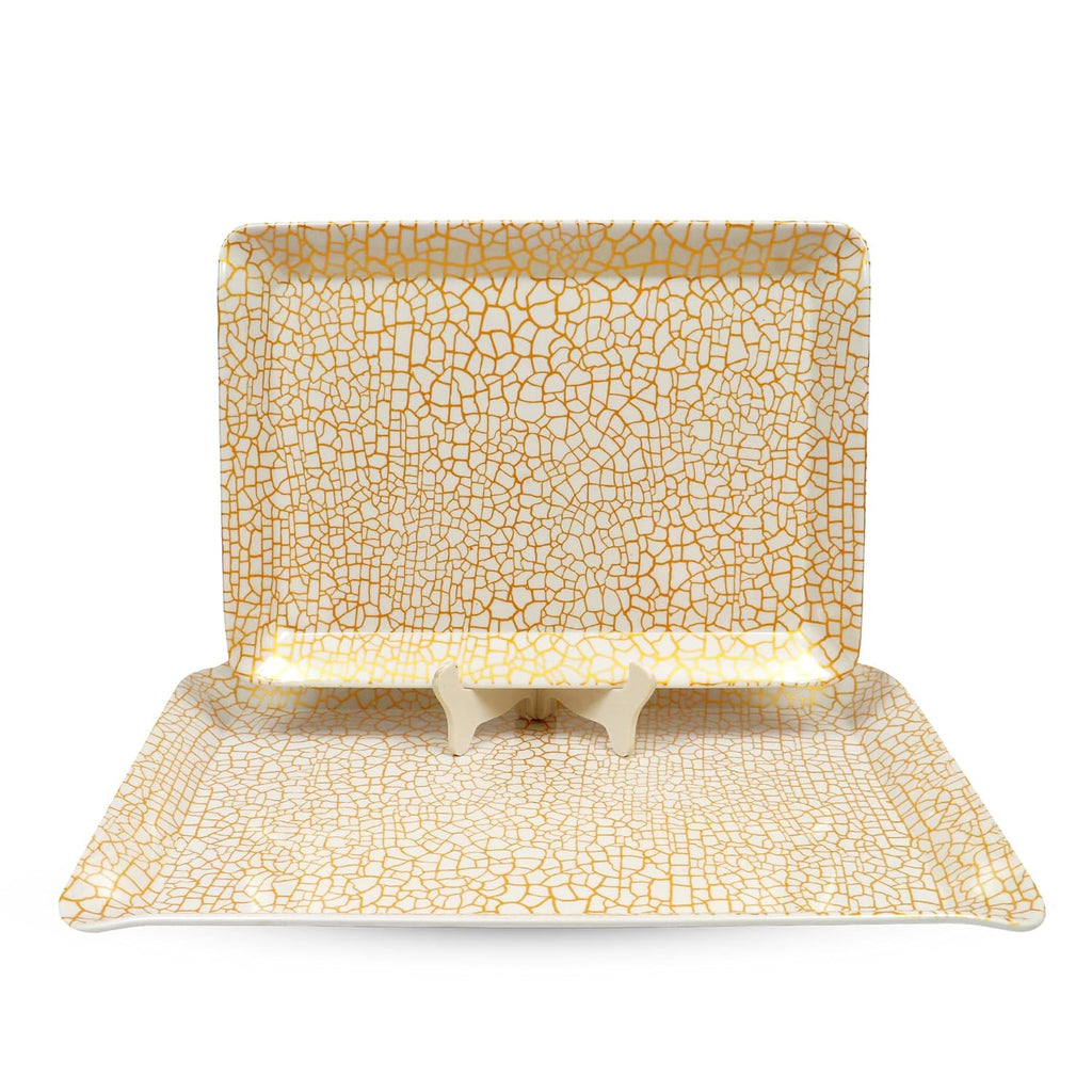 Ariya Melamine Serving Tray Set of 2 – Giraffe Pattern | 603,604